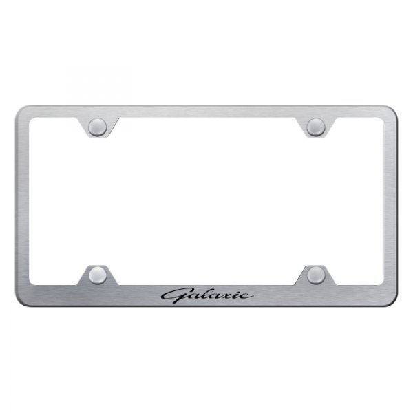 Autogold® - Wide Body License Plate Frame with Laser Etched Galaxie Logo