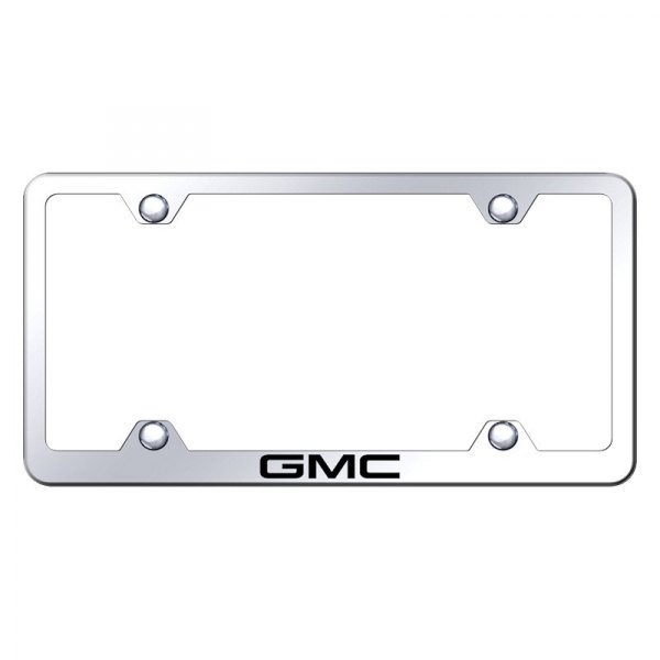 Autogold® - Wide Body License Plate Frame with Laser Etched GMC Logo