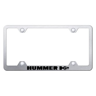Hummer H2 Chrome Metal License Plate Frame