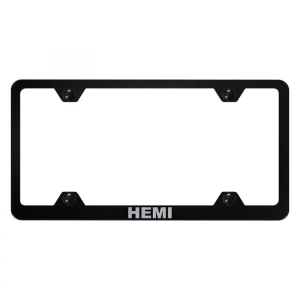 Autogold® - Wide Body License Plate Frame with Laser Etched HEMI Logo