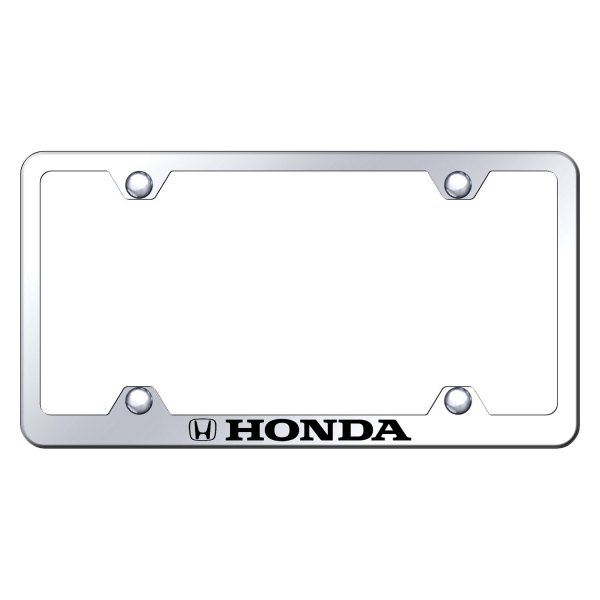 Autogold® - Wide Body License Plate Frame with Laser Etched Honda Logo