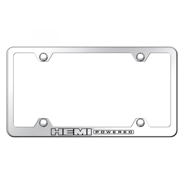 Autogold® - Wide Body License Plate Frame with Laser Etched HEMI Powered Logo