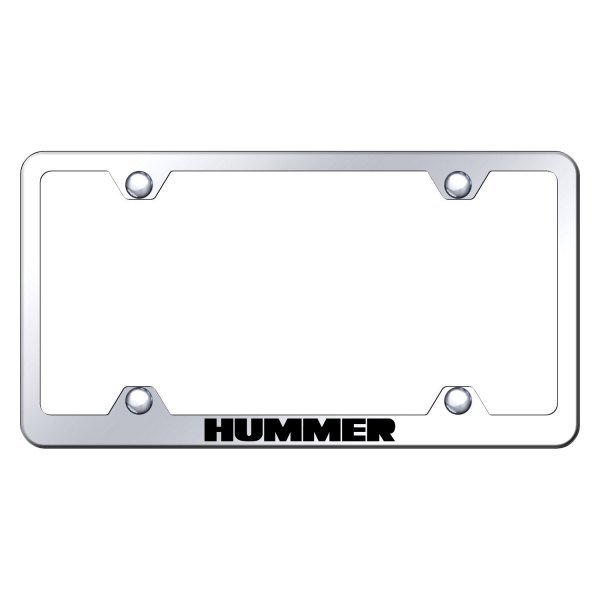 Autogold® - Wide Body License Plate Frame with Laser Etched Hummer Logo