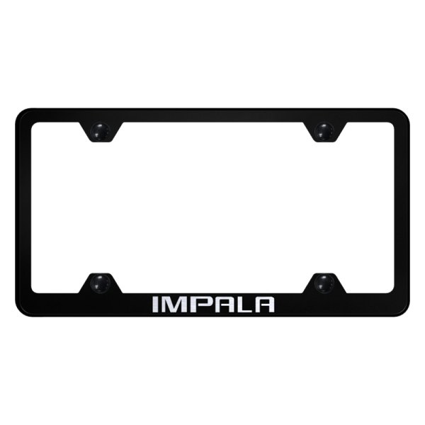 Autogold® - Wide Body License Plate Frame with Laser Etched Impala Logo