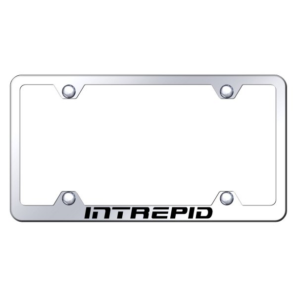 Autogold® - Wide Body License Plate Frame with Laser Etched Intrepid Logo