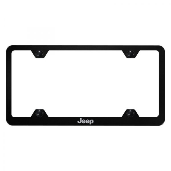 Autogold® - Wide Body License Plate Frame with Laser Etched Jeep Logo