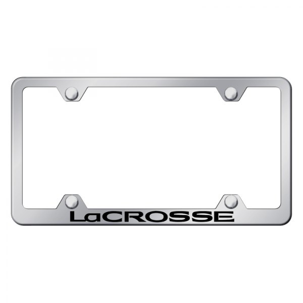 Autogold® - Wide Body License Plate Frame with Laser Etched LaCrosse Logo