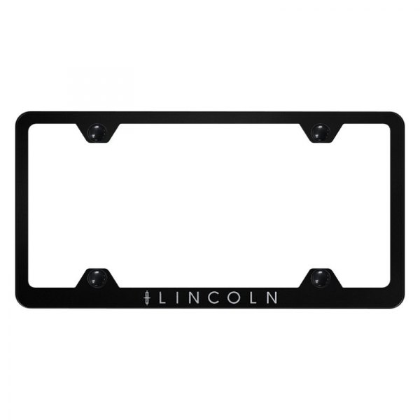 Autogold® - Wide Body License Plate Frame with Laser Etched Lincoln Logo