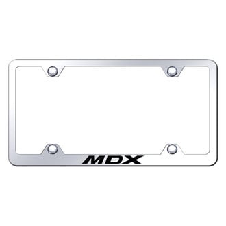 Autogold® - Wide Body Chrome License Plate Frame with Laser Etched MDX Logo