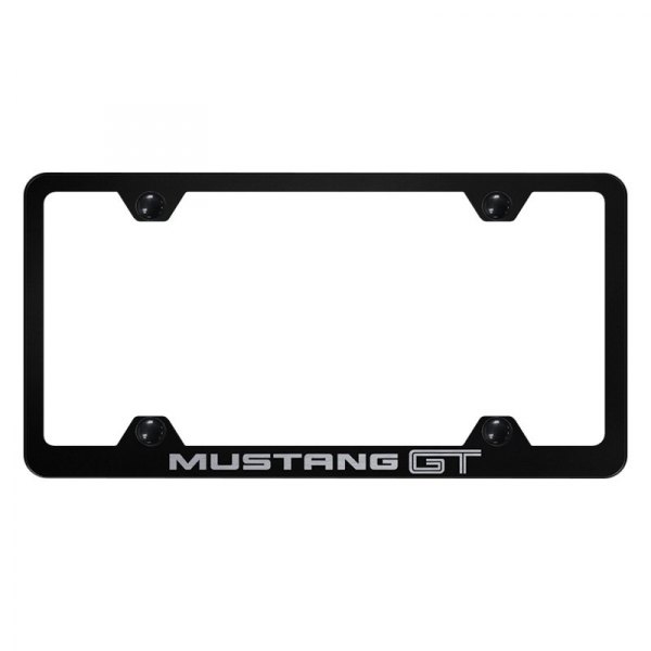 Autogold® - Wide Body License Plate Frame with Laser Etched Mustang GT Logo