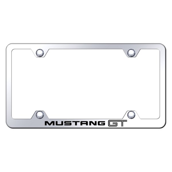 Autogold® - Wide Body License Plate Frame with Laser Etched Mustang GT Logo