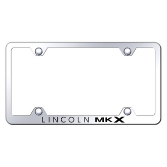 Autogold® - Wide Body Chrome License Plate Frame with Laser Etched MKX Logo