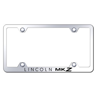 Autogold® - Wide Body Chrome License Plate Frame with Laser Etched MKZ Logo
