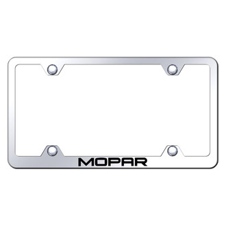 Autogold® - Wide Body Chrome License Plate Frame with Laser Etched Mopar Logo