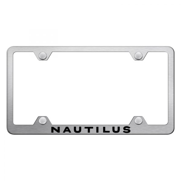 Autogold® - Wide Body License Plate Frame with Laser Etched Nautilus Logo