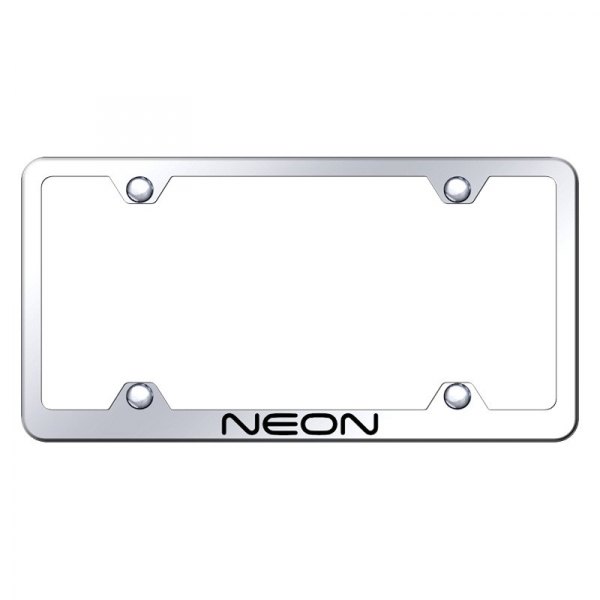 Autogold® - Wide Body License Plate Frame with Laser Etched Neon Logo