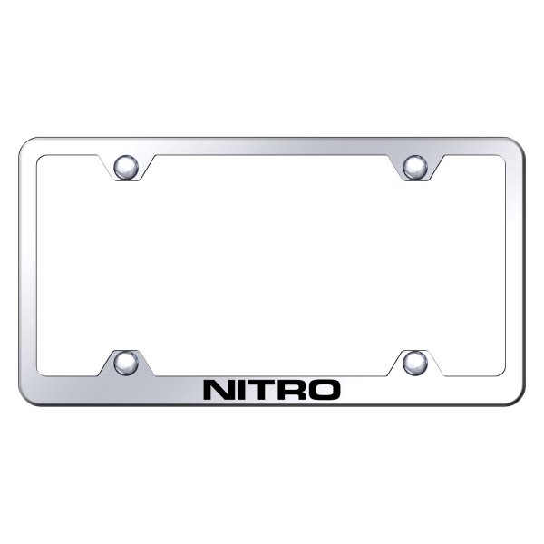 Autogold® - Wide Body License Plate Frame with Laser Etched Nitro Logo
