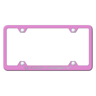 Autogold® - Wide Body Pink License Plate Frame with Laser Etched Odyssey Logo