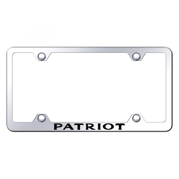 Autogold® - Wide Body License Plate Frame with Laser Etched Patriot Logo
