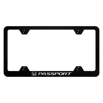 Autogold® - Wide Body License Plate Frame with Laser Etched Passport Logo