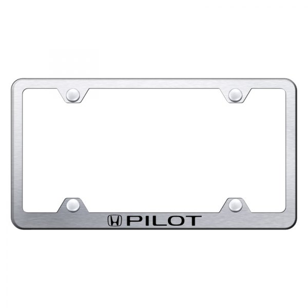 Autogold® - Wide Body License Plate Frame with Laser Etched Pilot Logo