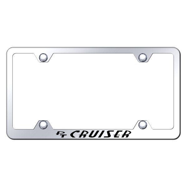 Autogold® - Wide Body License Plate Frame with Laser Etched PT Cruiser Logo