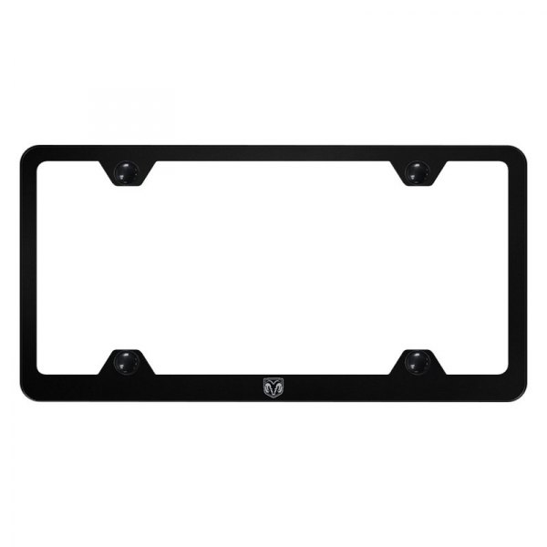 Autogold® - Wide Body License Plate Frame with Laser Etched Head Ram Logo