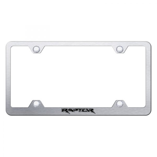 Autogold® - Wide Body License Plate Frame with Laser Etched Raptor Logo