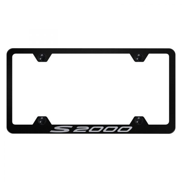 Autogold® - Wide Body License Plate Frame with Laser Etched S2000 Logo