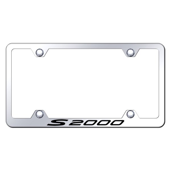Autogold® - Wide Body License Plate Frame with Laser Etched S2000 Logo