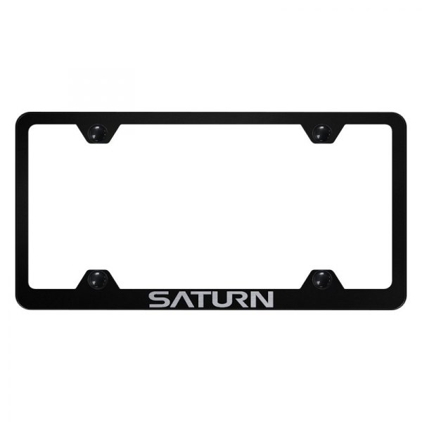 Autogold® - Wide Body License Plate Frame with Laser Etched Saturn Logo