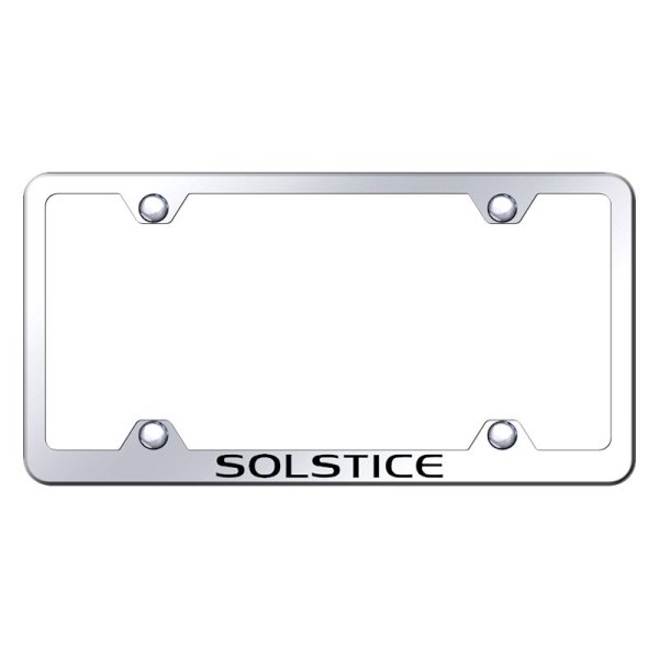 Autogold® - Wide Body License Plate Frame with Laser Etched Solstice Logo