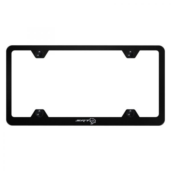 Autogold® - Wide Body License Plate Frame with Laser Etched SRT Hellcat Logo