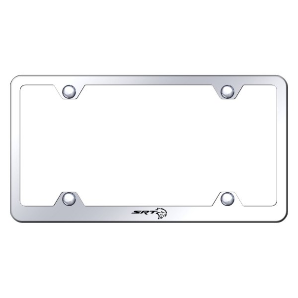 Autogold® - Wide Body License Plate Frame with Laser Etched SRT Hellcat Logo
