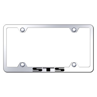 Autogold® - Wide Body Chrome License Plate Frame with Laser Etched STS Logo