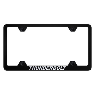 Autogold® - Wide Body License Plate Frame with Laser Etched Thunderbolt Logo