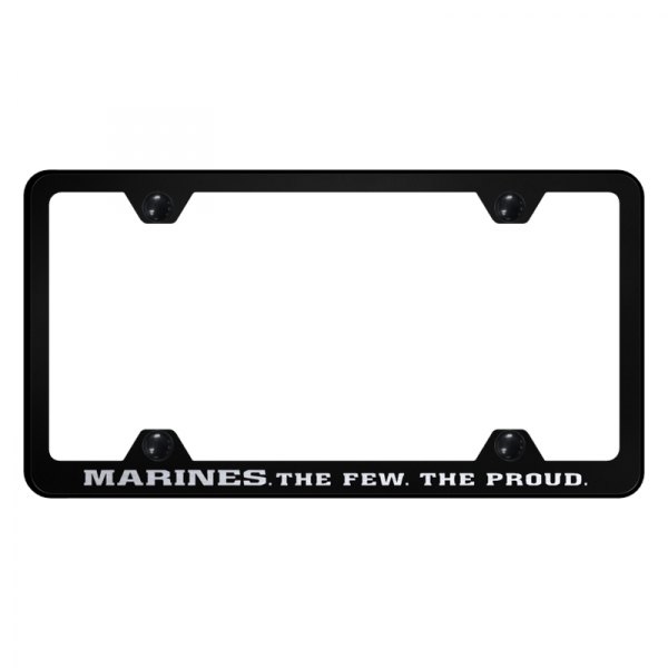 Autogold® - Wide Body License Plate Frame with Laser Etched The Few The Proud Logo