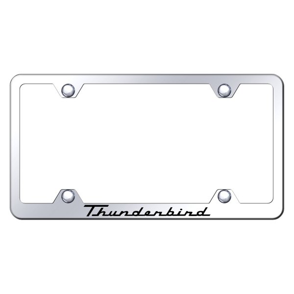 Autogold® - Wide Body License Plate Frame with Laser Etched Thunderbird Logo