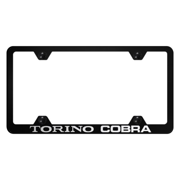 Autogold® - Wide Body License Plate Frame with Laser Etched Torino Cobra Logo