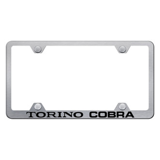 Autogold® - Wide Body License Plate Frame with Laser Etched Torino Cobra Logo