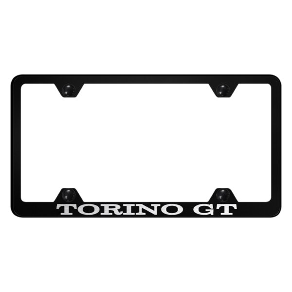 Autogold® - Wide Body License Plate Frame with Laser Etched Torino GT Logo