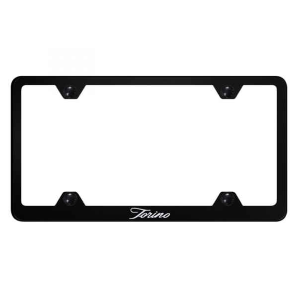 Autogold® - Wide Body License Plate Frame with Script Torino Logo