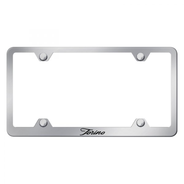 Autogold® - Wide Body License Plate Frame with Script Torino Logo