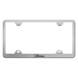 Autogold® - Wide Body License Plate Frame with Script Torino Logo