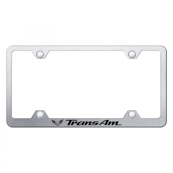 Autogold® - Wide Body License Plate Frame with Laser Etched Trans Am Logo