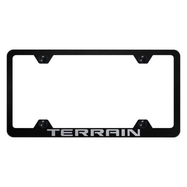 Autogold® - Wide Body License Plate Frame with Laser Etched Terrain Logo