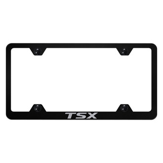 Autogold® - Wide Body License Plate Frame with Laser Etched TSX Logo
