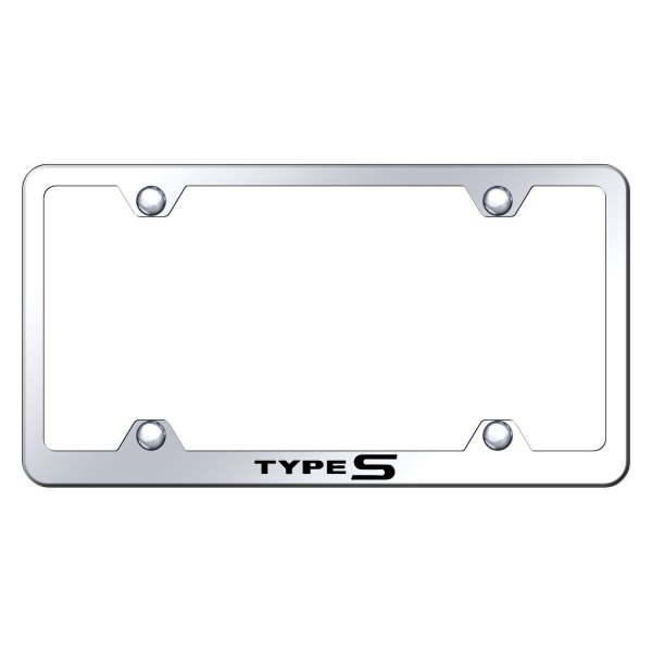 Autogold® - Wide Body License Plate Frame with Laser Etched Type S Logo