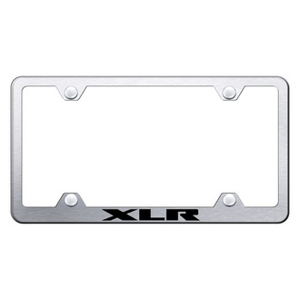 Autogold® - Wide Body Brushed License Plate Frame with Laser Etched XLR Logo