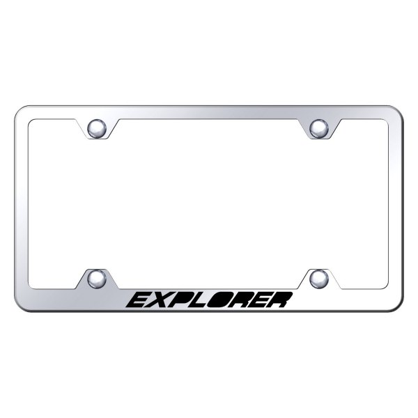 Autogold® - Wide Body License Plate Frame with Laser Etched Explorer Logo